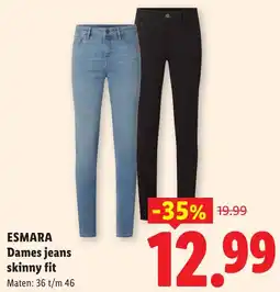 Lidl Esmara Dames Jeans Skinny Fit aanbieding