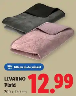 Lidl Livarno Plaid aanbieding