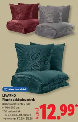 Lidl Livarno Pluche Dekbedovertrek aanbieding