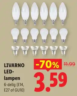 Lidl Livarno LED- lampen aanbieding