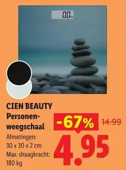 Lidl Cien Beauty Personenweegschaal aanbieding