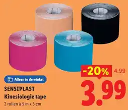 Lidl Sensiplast Kinesiologie Tape aanbieding