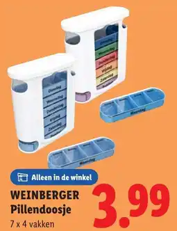 Lidl Weinberger Pillendoosje aanbieding