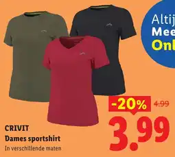 Lidl Crivit Dames Sportshirt aanbieding