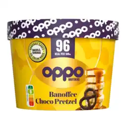 Albert Heijn Oppo Brothers Banoffee choco pretzel aanbieding