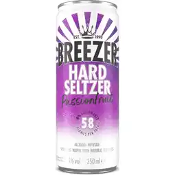 Albert Heijn Breezer Hard seltzer passionfruit aanbieding