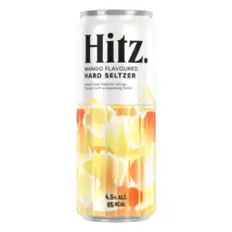 Albert Heijn Hitz Hard seltzer mango flavoured aanbieding