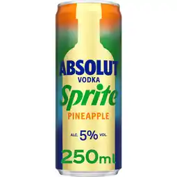 Albert Heijn Absolut Vodka sprite pineapple aanbieding
