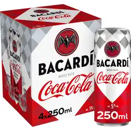 Albert Heijn Bacardi Mixed with coca cola 4-pack aanbieding