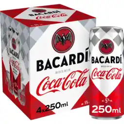 Albert Heijn Bacardi Mixed with coca cola 4-pack aanbieding