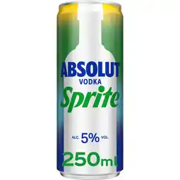 Albert Heijn Absolut Vodka sprite aanbieding