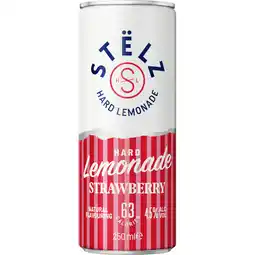 Albert Heijn Stëlz Hard lemonade strawberry aanbieding
