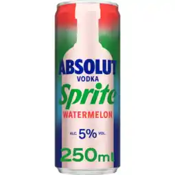 Albert Heijn Absolut Vodka sprite watermelon aanbieding