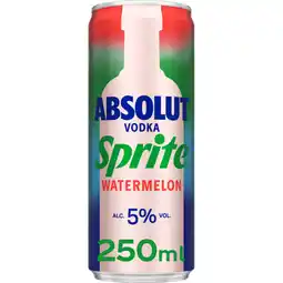 Albert Heijn Absolut Vodka sprite watermelon aanbieding