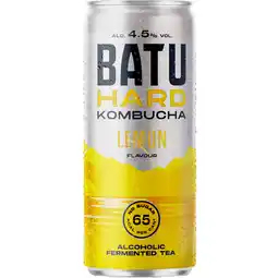 Albert Heijn Batu Hard kombucha lemon flavour aanbieding