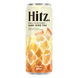 Albert Heijn Hitz Hard iced tea peach flavoured aanbieding
