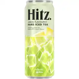 Albert Heijn Hitz Hard iced tea lemon flavoured aanbieding