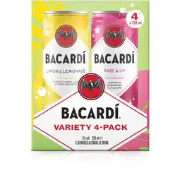 Albert Heijn Bacardi Variety 4-pack aanbieding