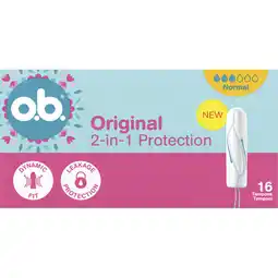 Albert Heijn o.b. Original 2-in-1 protection normal aanbieding