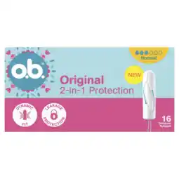 Albert Heijn o.b. Original 2-in-1 protection normal aanbieding
