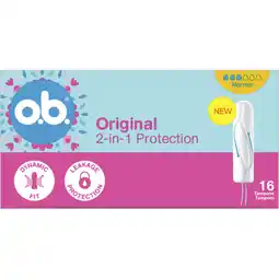 Albert Heijn o.b. Original 2-in-1 protection normal aanbieding