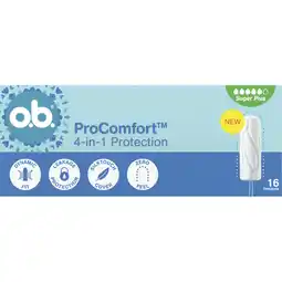 Albert Heijn o.b. Pro comfort 4-in-1 protection super plus aanbieding