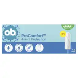 Albert Heijn o.b. Pro comfort 4-in-1 protection super plus aanbieding
