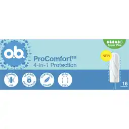 Albert Heijn o.b. Pro comfort 4-in-1 protection super plus aanbieding