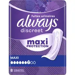 Albert Heijn Always Discreet maxi protection inlegkruisjes aanbieding