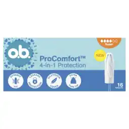 Albert Heijn o.b. Pro comfort 4-in-1 protection super aanbieding