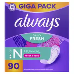 Albert Heijn Always Daily fresh normal fresh scent aanbieding