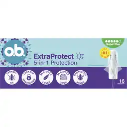 Albert Heijn o.b. Extra protect 5-in-1 super plus aanbieding
