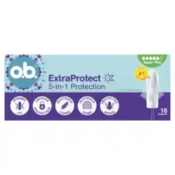 Albert Heijn o.b. Extra protect 5-in-1 super plus aanbieding