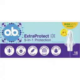 Albert Heijn o.b. Extra protect 5-in-1 normal aanbieding