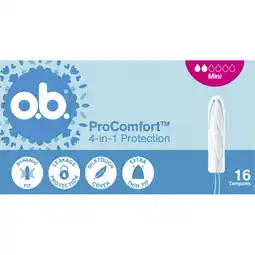 Albert Heijn o.b. Pro comfort 4-in-1 protection mini aanbieding