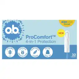 Albert Heijn o.b. Pro comfort 4-in-1 protection normal aanbieding