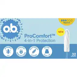 Albert Heijn o.b. Pro comfort 4-in-1 protection normal aanbieding