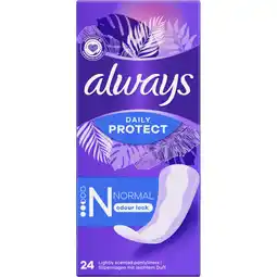 Albert Heijn Always Dailies protect normal odour lock aanbieding