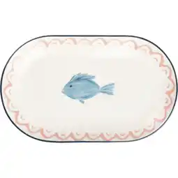 Albert Heijn AH Rechthoekig bord vis 25cm aanbieding