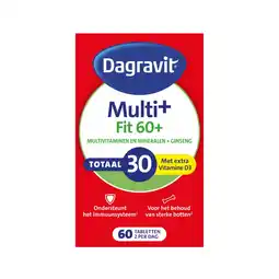 Albert Heijn Dagravit Vitaal 60+ totaal multivitaminen aanbieding