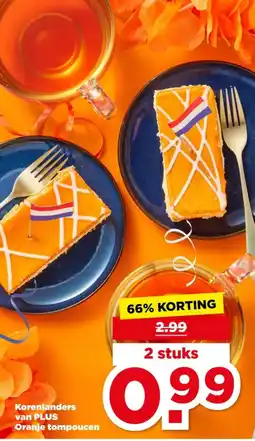 PLUS Korenlanders van plus oranje tompoucen aanbieding