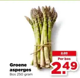 PLUS Groene asperges aanbieding
