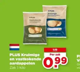 PLUS Plus Kruimige en vastkokende aardappelen aanbieding