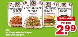PLUS Alle De Vegetarische Slager Vleesvervangers aanbieding