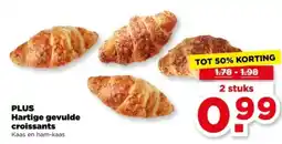 PLUS Plus Hartige gevulde croissants aanbieding