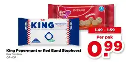 PLUS King Pepermunt en Red Band Stophoest aanbieding