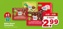 PLUS Ritter Sport Chocolade aanbieding