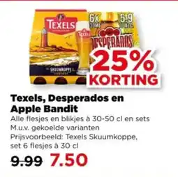 PLUS Texels, Desperados en Apple Bandit aanbieding