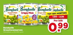 PLUS Bonduelle Groenteconserven aanbieding