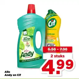 PLUS Alle Andy en Cif aanbieding